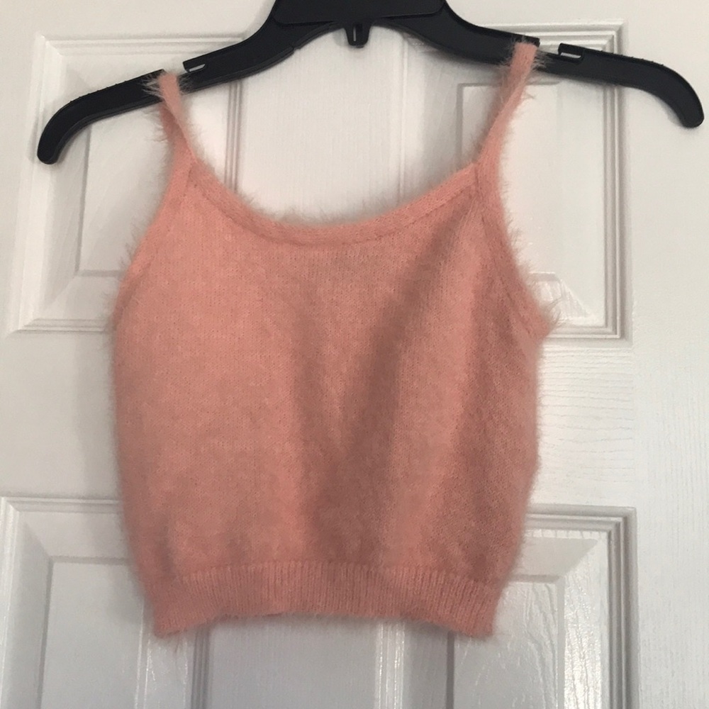 Fluffy Knit Crop Top(S)